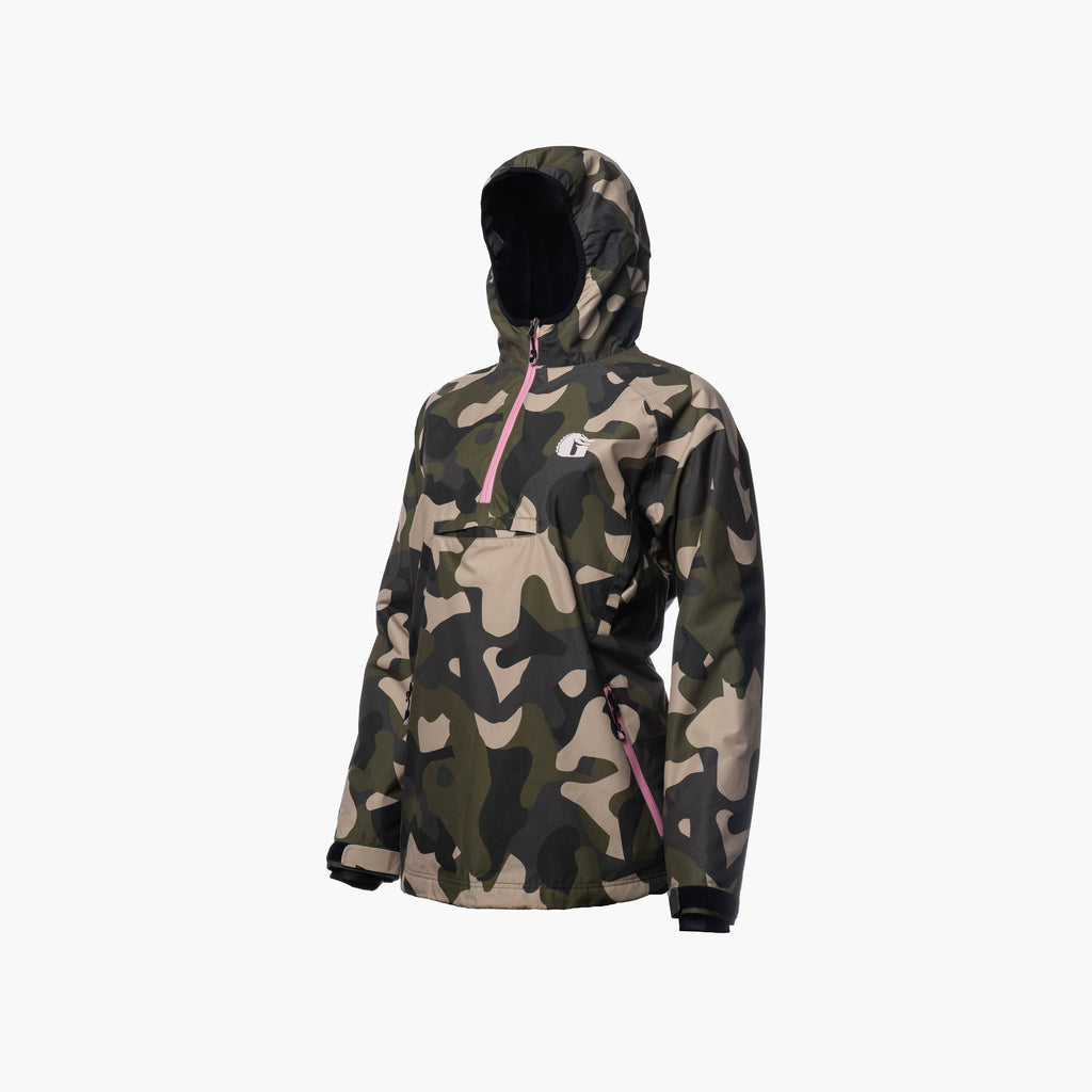 Waterproof 1/2 Zip Bog Hoodie | Womens - Woodland