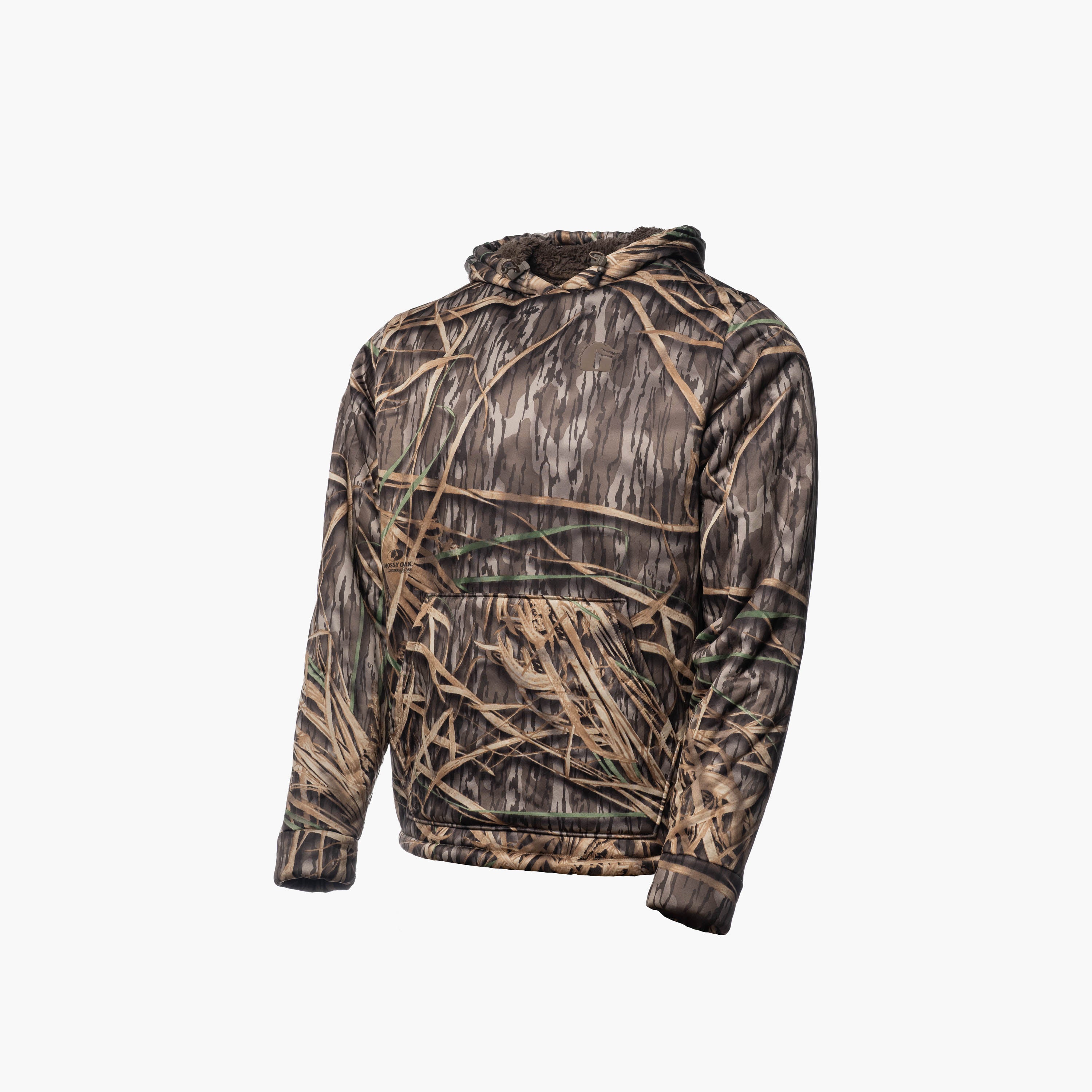 Heavy Weight Sherpa Hoodie  | Mens - Mossy Oak Original Shadow Grass