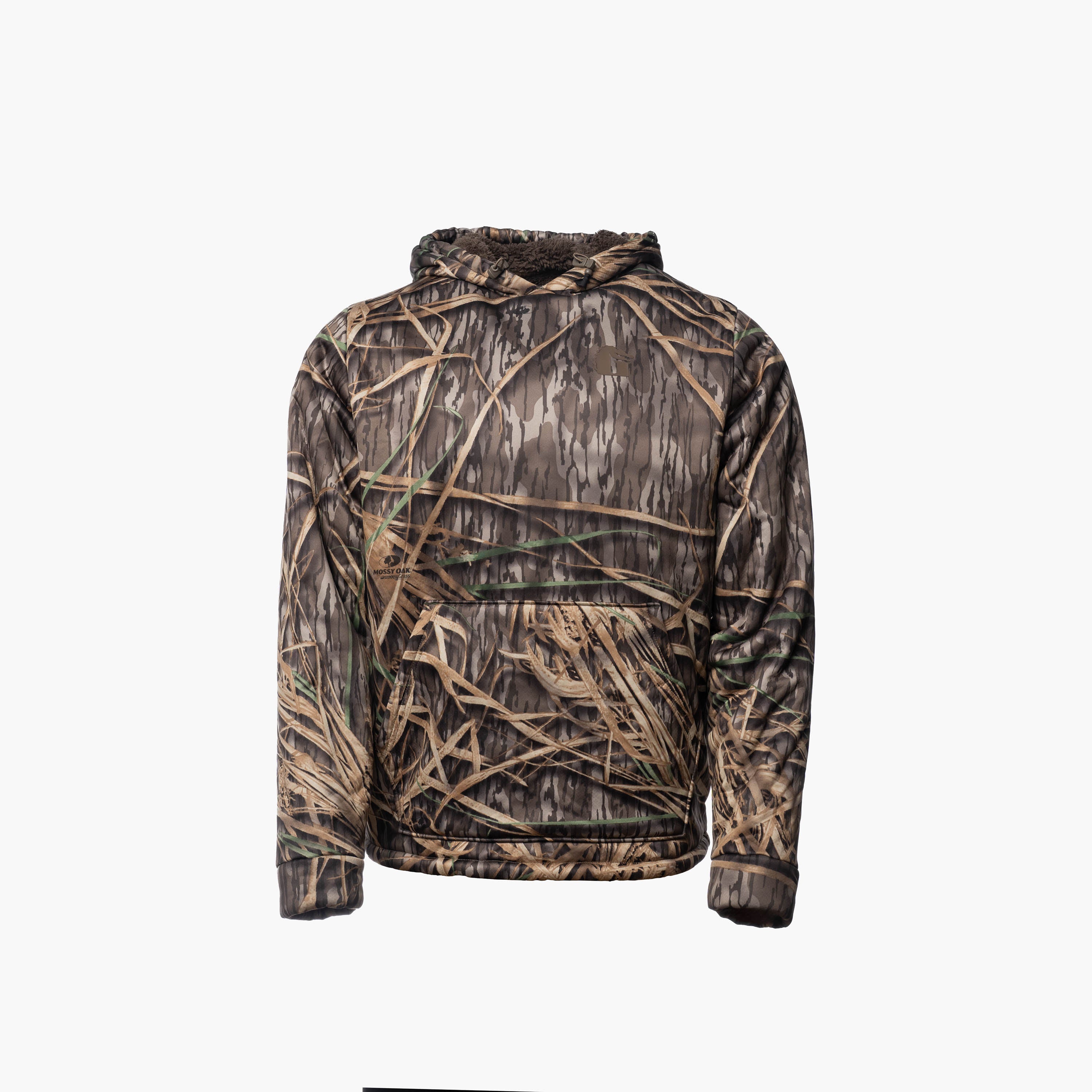 Heavy Weight Sherpa Hoodie  | Mens - Mossy Oak Original Shadow Grass