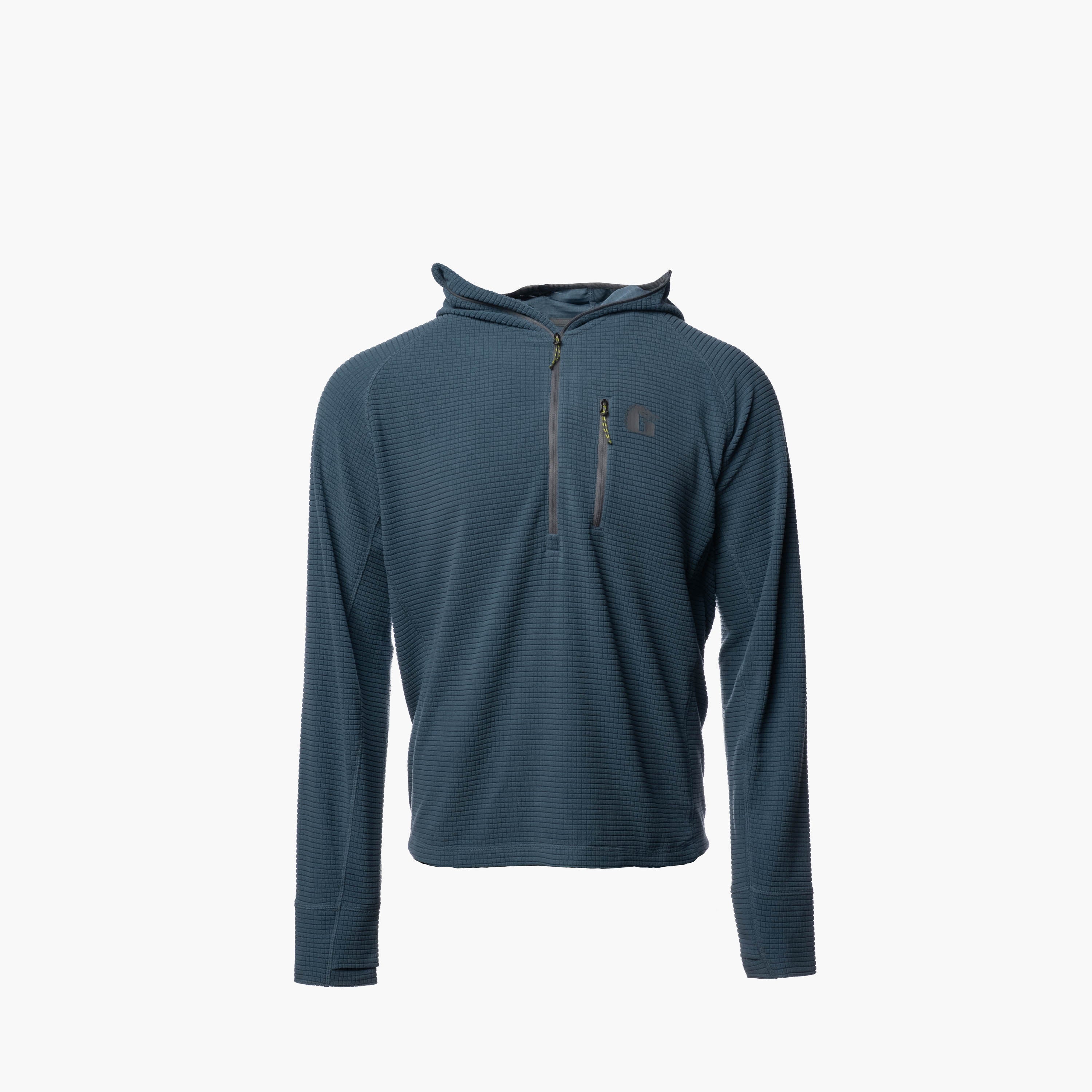 Waypoint Grid Fleece 1/2 Zip Hoodie | Mens - Storm