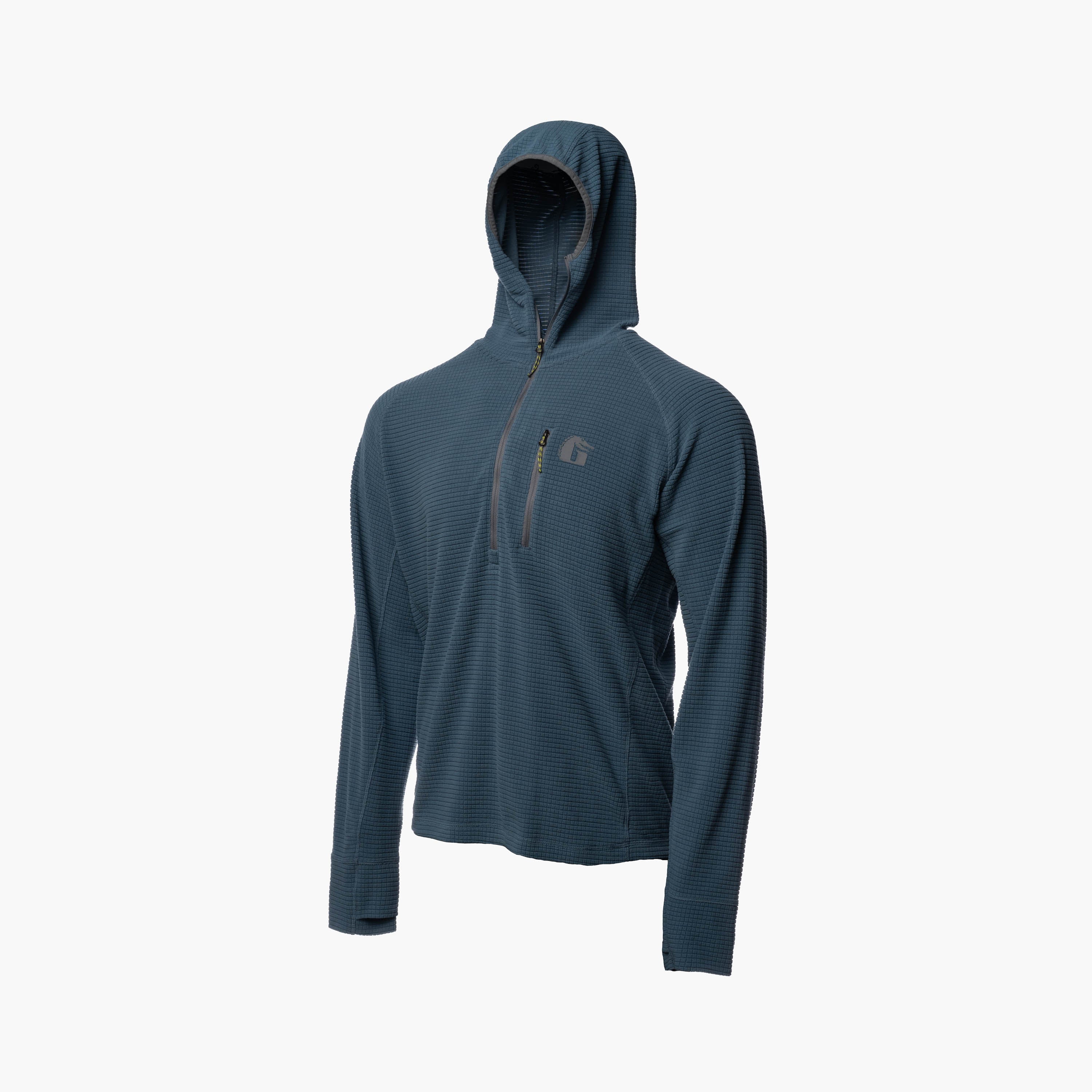 Waypoint Grid Fleece 1/2 Zip Hoodie | Mens - Storm