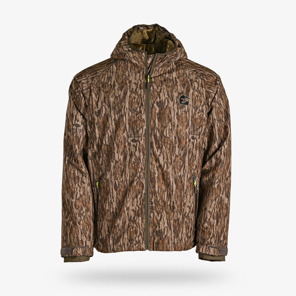 Waterproof Full Zip Bog Hoodie | Mens - Mossy Oak Bottomland
