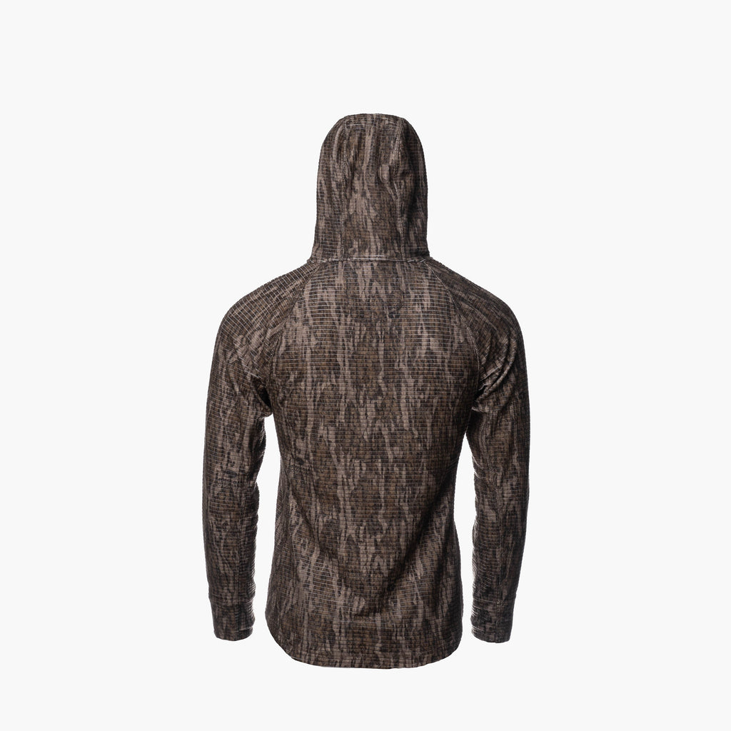 Waypoint Grid Fleece 1/2 Zip Hoodie | Womens - Mossy Oak Bottomland