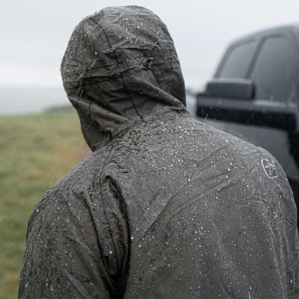 Waterproof Full Zip Bog Hoodie | Mens - Brown