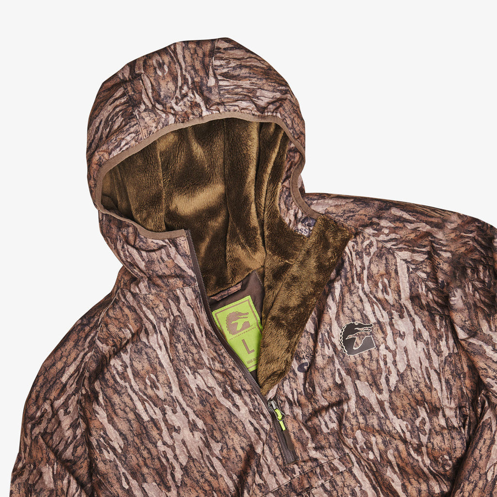 Waterproof 1/2 Zip Bog Hoodie | Mens - Mossy Oak Bottomland