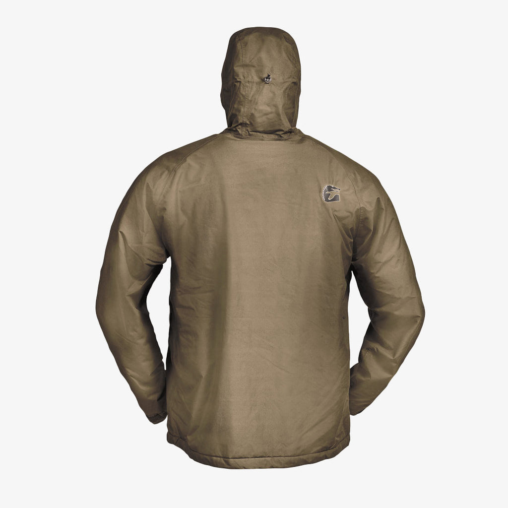 Waterproof Full Zip Bog Hoodie | Mens - Brown