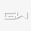 5-inch Gator Waders GW Decal | White
