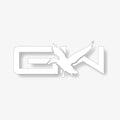 5-inch Gator Waders GW Flight Decal | White