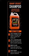 Swamp Cricket Shampoo- 1 gallon