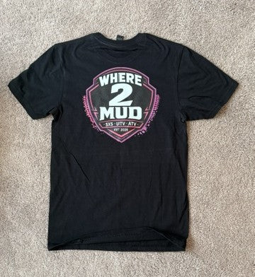 Limited Edition Where2Mud Shirt with Pink Logo